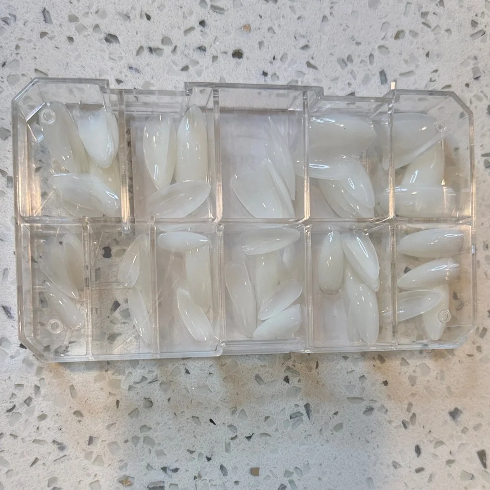 Aprés Gel-X Natural Round Press-On Nails - White - Picture 5 of 7